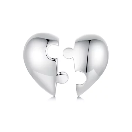 PANDORA Style Heart Puzzle Earrings - SCE1770