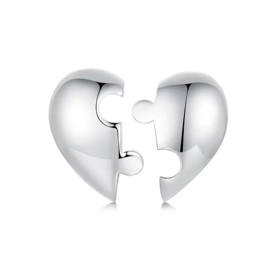 PANDORA Style Heart Puzzle Earrings - SCE1770