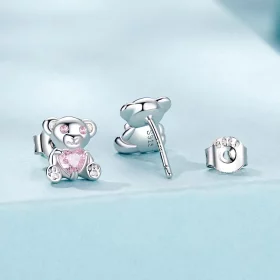 PANDORA Style Love Bear Earrings - SCE1774 PANDORA Style Love Bear Earrings - SCE1774