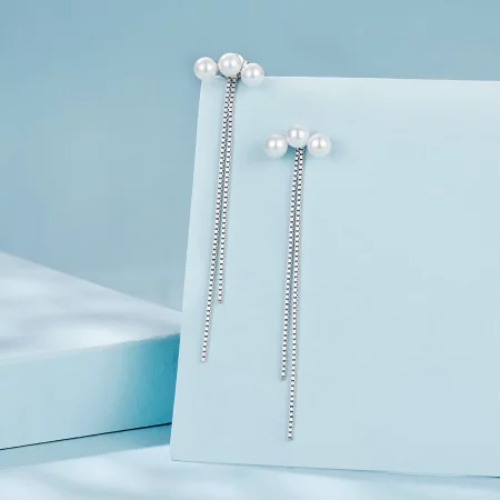 PANDORA Style Shell Pearl Tassel Earrings - SCE1777