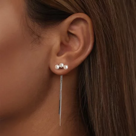 PANDORA Style Shell Pearl Tassel Earrings - SCE1777