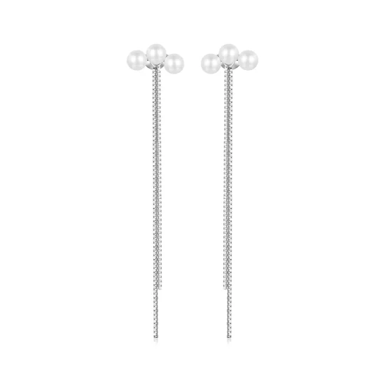 PANDORA Style Shell Pearl Tassel Earrings - SCE1777