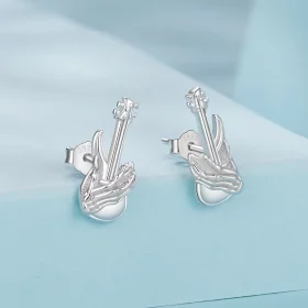 PANDORA风格骷髅手贝斯耳环 - SCE1806 PANDORA风格骷髅手贝斯耳环 - SCE1806