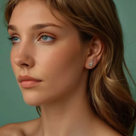 PANDORA风格骷髅手贝斯耳环 - SCE1806