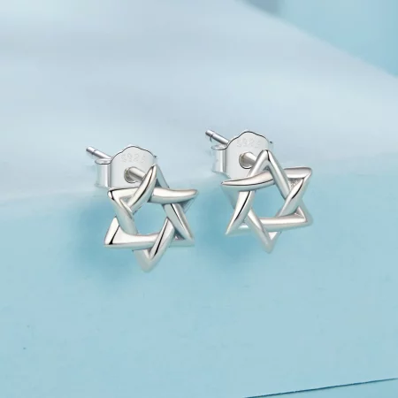 PANDORA Style Six-pointed Star Earrings - SCE1809