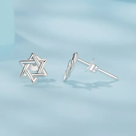 PANDORA Style Six-pointed Star Earrings - SCE1809