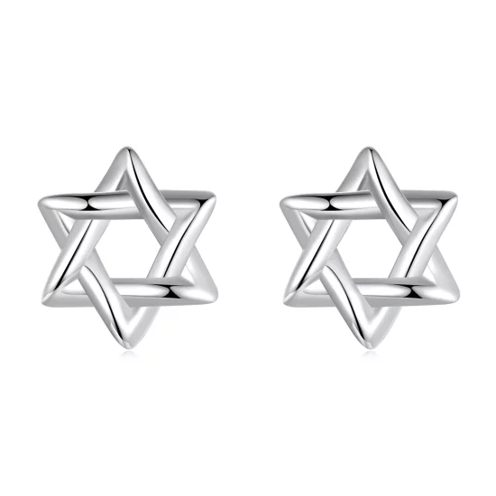 PANDORA Style Six-pointed Star Earrings - SCE1809