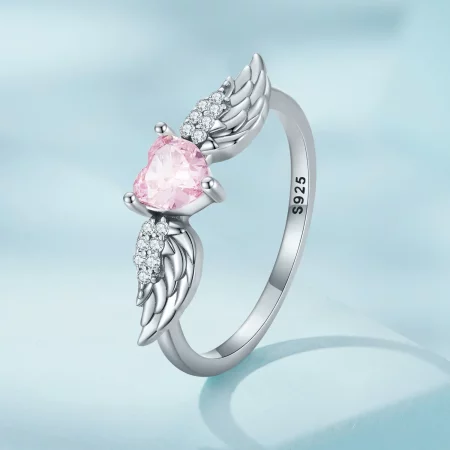 PANDORA风格心形翅膀戒指 - SCR874