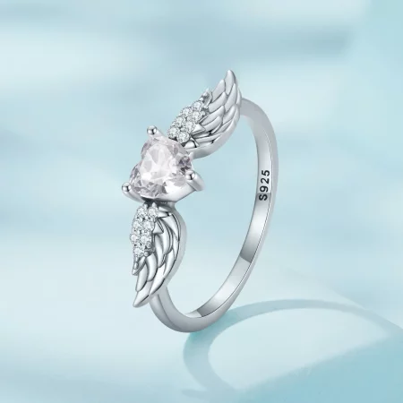 PANDORA风格心形翅膀戒指 - SCR874