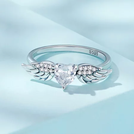 PANDORA风格心形翅膀戒指 - SCR874