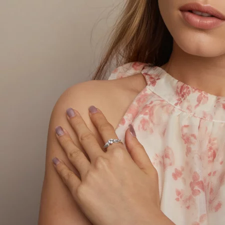 PANDORA风格心形翅膀戒指 - SCR874