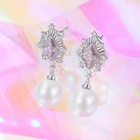 PANDORA Style Starlight Pink Earrings - YIE246 PANDORA Style Starlight Pink Earrings - YIE246