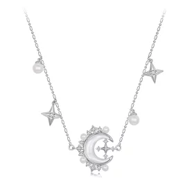 PANDORA Style Crescent Moon Necklace - YIN115 PANDORA Style Crescent Moon Necklace - YIN115