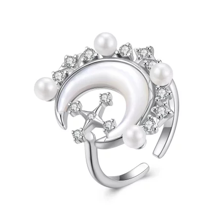 PANDORA Style Crescent Moon Open Ring - YIR243-E