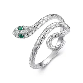 PANDORA Style Entwined Snake Open Ring - YIR246-E PANDORA Style Entwined Snake Open Ring - YIR246-E