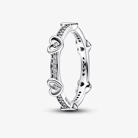 Pandora Radiant Sparkling Hearts Ring - 192496C01