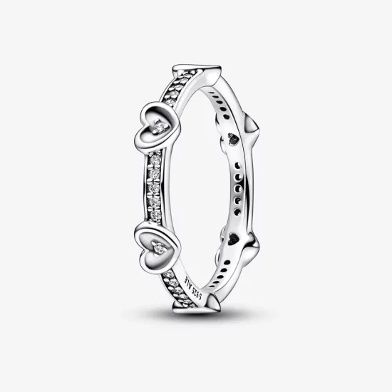 Pandora Radiant Sparkling Hearts Ring - 192496C01