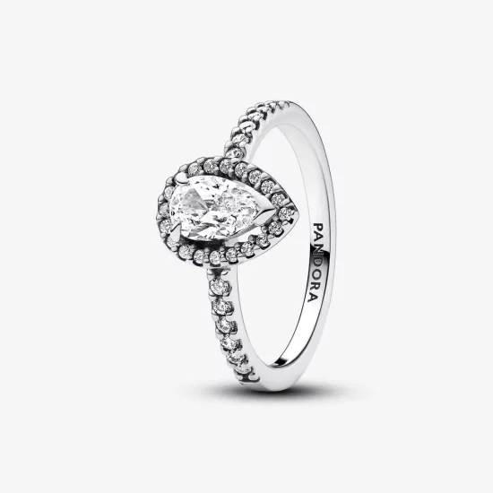 Pandora Sparkling Pear Halo Ring - 192835C01