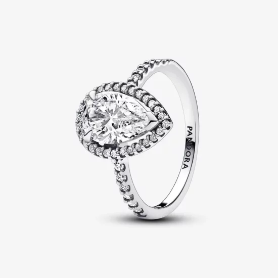 Pandora Sparkling Pear Halo Ring - 193012C01