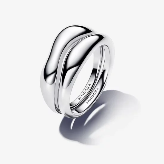 Pandora Organically Shaped Stacking Rings - 193264C00