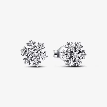 Pandora Sparkling Snowflake Stud Earrings - 292370C01