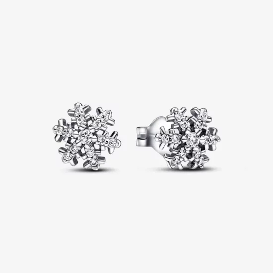 Pandora Sparkling Snowflake Stud Earrings - 292370C01