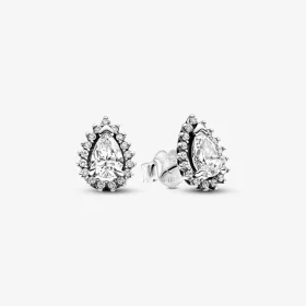 Pandora Sparkling Pear Halo Stud Earrings - 292834C01 Pandora Sparkling Pear Halo Stud Earrings - 292834C01
