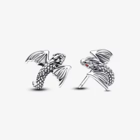 Pandora《权力的游戏》弧形龙饰耳钉 - 292970C01