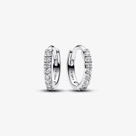 Pandora Sparkling Huggie Hoop Earrings - 293015C01