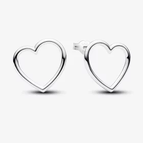 Pandora Front-facing Heart Stud Earrings - 293077C00