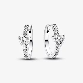Pandora Sparkling Heart Hoop Earrings - 293101C01