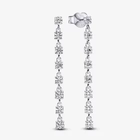 Pandora Sparkling Eight Stones Drop Earrings - 293159C01
