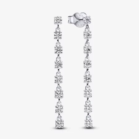 Pandora Sparkling Eight Stones Drop Earrings - 293159C01