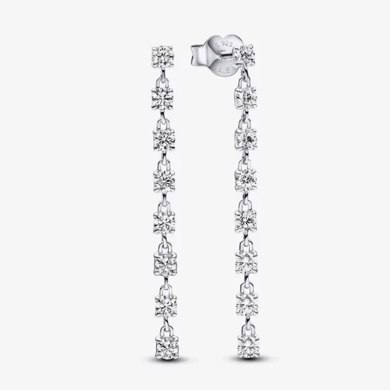 Pandora Sparkling Eight Stones Drop Earrings - 293159C01