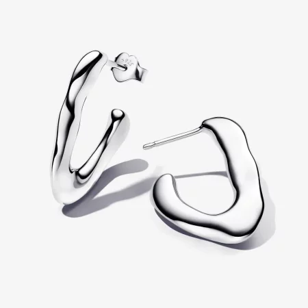 Pandora Organically V-Shaped Open Hoop Earrings - 293290C00
