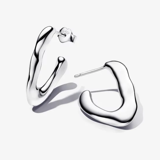 Pandora Organically V-Shaped Open Hoop Earrings - 293290C00