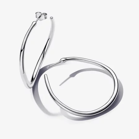 Pandora Organically Shaped 42 mm Open Hoop Earrings - 293299C00