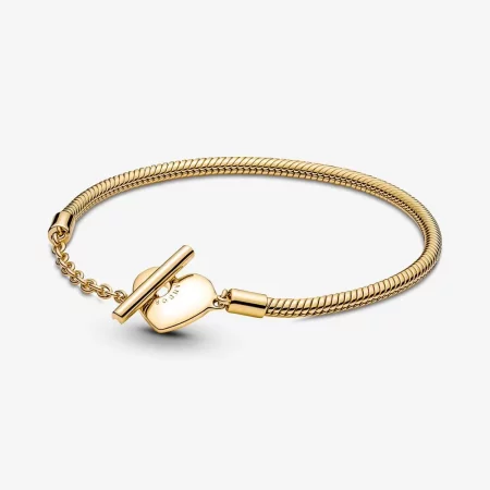 Pandora Moments Heart T-Bar Snake Chain Bracelet - 569285C00