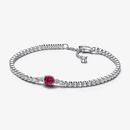 Pandora Red Sparkling Round Pavé Tennis Bracelet - 592403C01