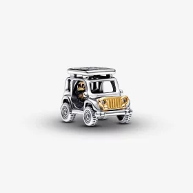 Pandora Two-tone Adventure Car Charm - 763330C01 Pandora Two-tone Adventure Car Charm - 763330C01