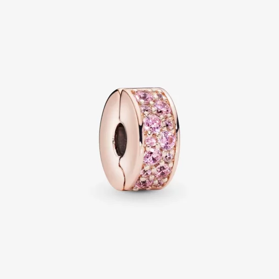 Pandora Pink Pavé Clip Charm - 781817PCZ