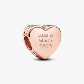 Pandora 可雕刻心形串饰 - 782015C00 Pandora 可雕刻心形串饰 - 782015C00