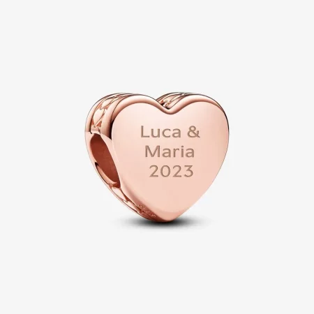 Pandora 可雕刻心形串饰 - 782015C00