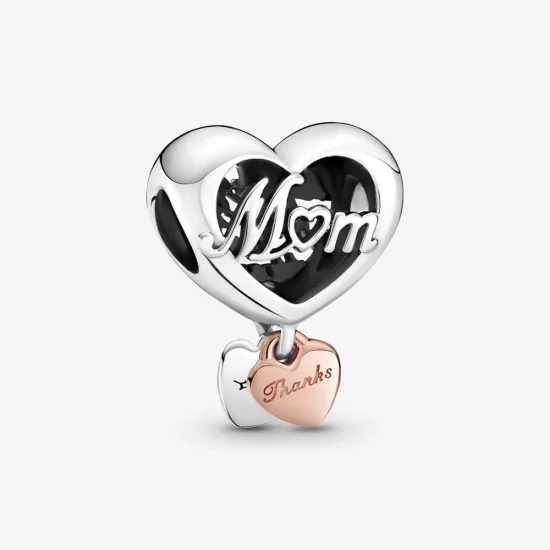 Pandora Thank You Mum Heart Charm - 789372C00