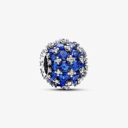 Pandora Sparkling Pavé Round Blue Charm - 792630C02