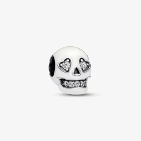 Pandora Glow-in-the-dark Sparkling Skull Charm - 792811C01 Pandora Glow-in-the-dark Sparkling Skull Charm - 792811C01
