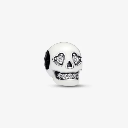 Pandora Glow-in-the-dark Sparkling Skull Charm - 792811C01