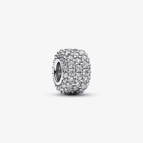 Pandora Sparkling Pavé Triple-row Charm - 792820C01