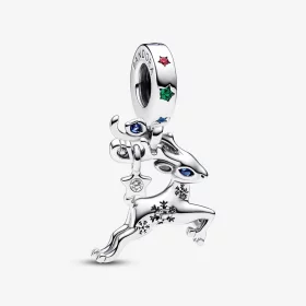 Pandora Magical Christmas Reindeer Dangle Charm - 792826C01 Pandora Magical Christmas Reindeer Dangle Charm - 792826C01