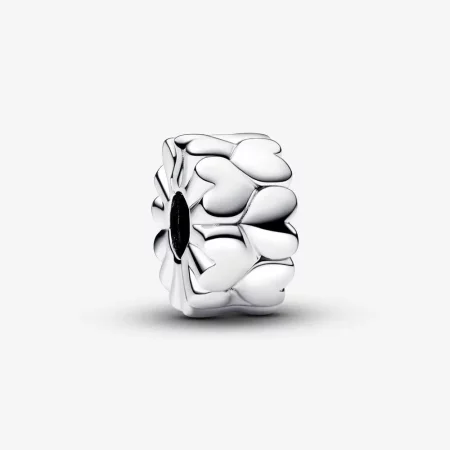 Pandora Heart Pattern Clip Charm - 792828C00